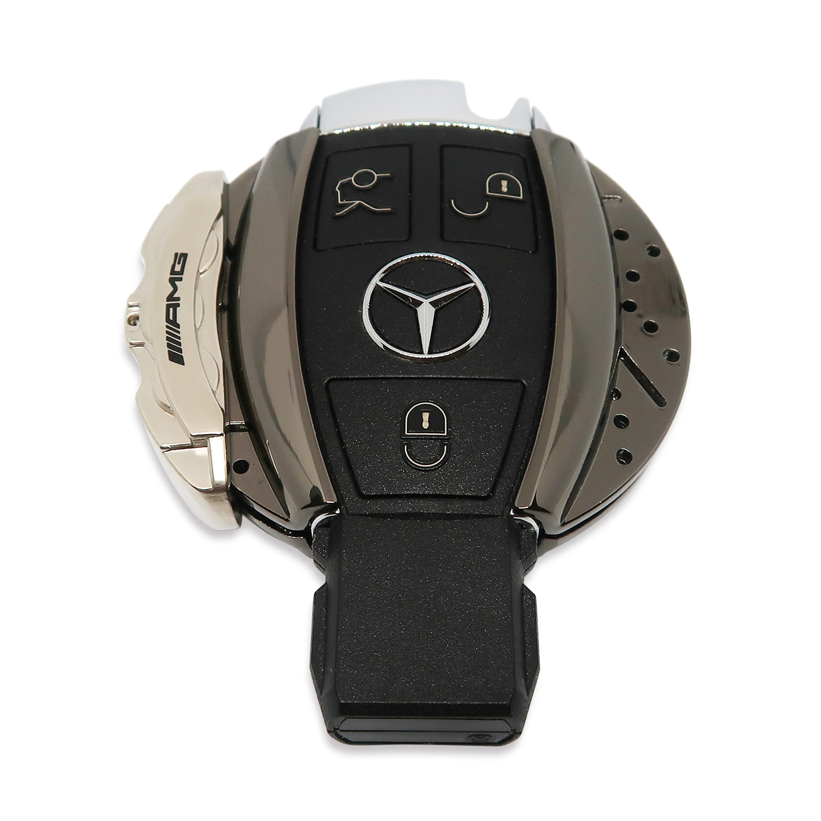 ๐๏ธ AMG Silver/ Black Chrome Brake Caliper Mercedes Key Case *Keyless only* - Image 6