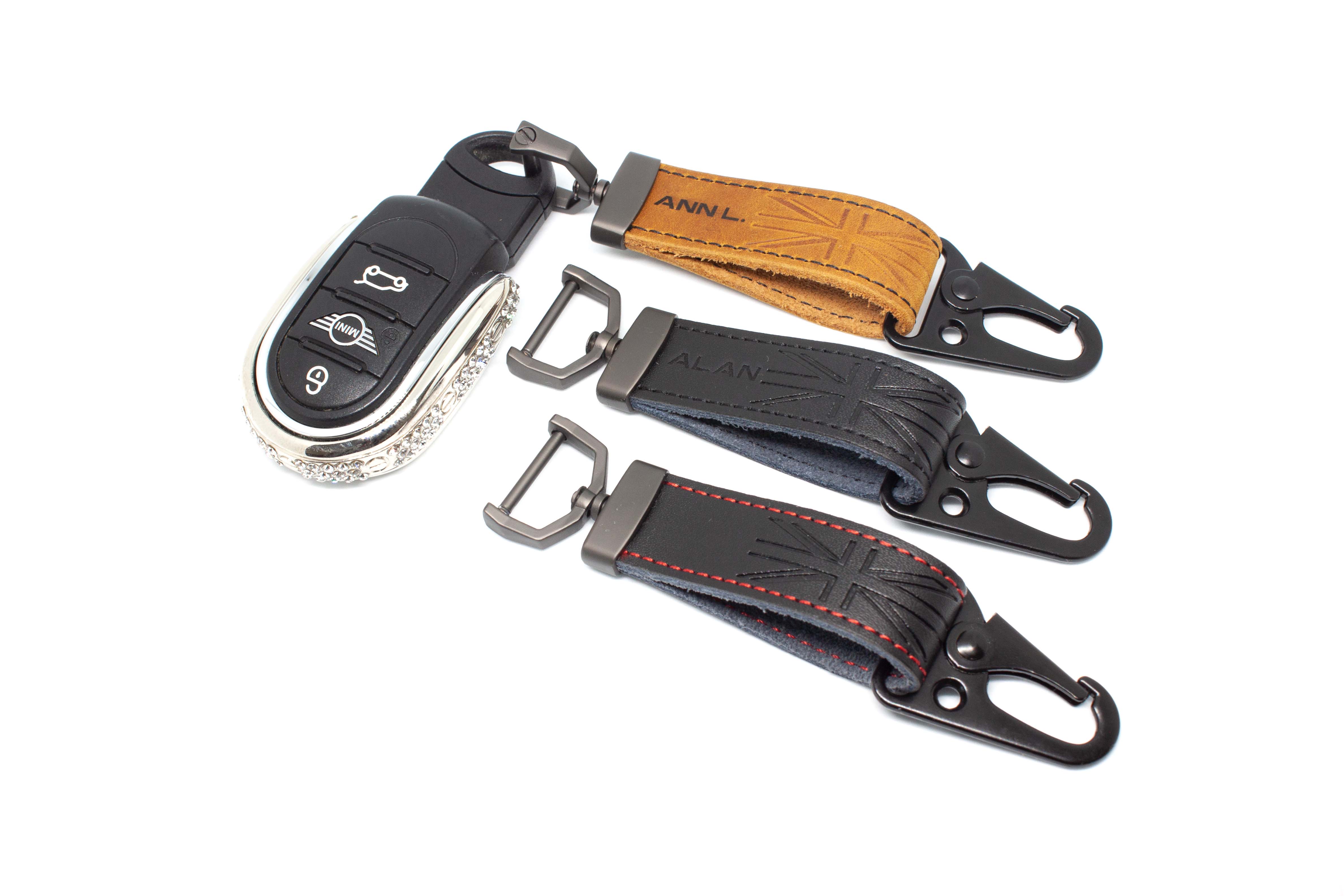 Leather Key Fob Strap with Customisation - Image 5