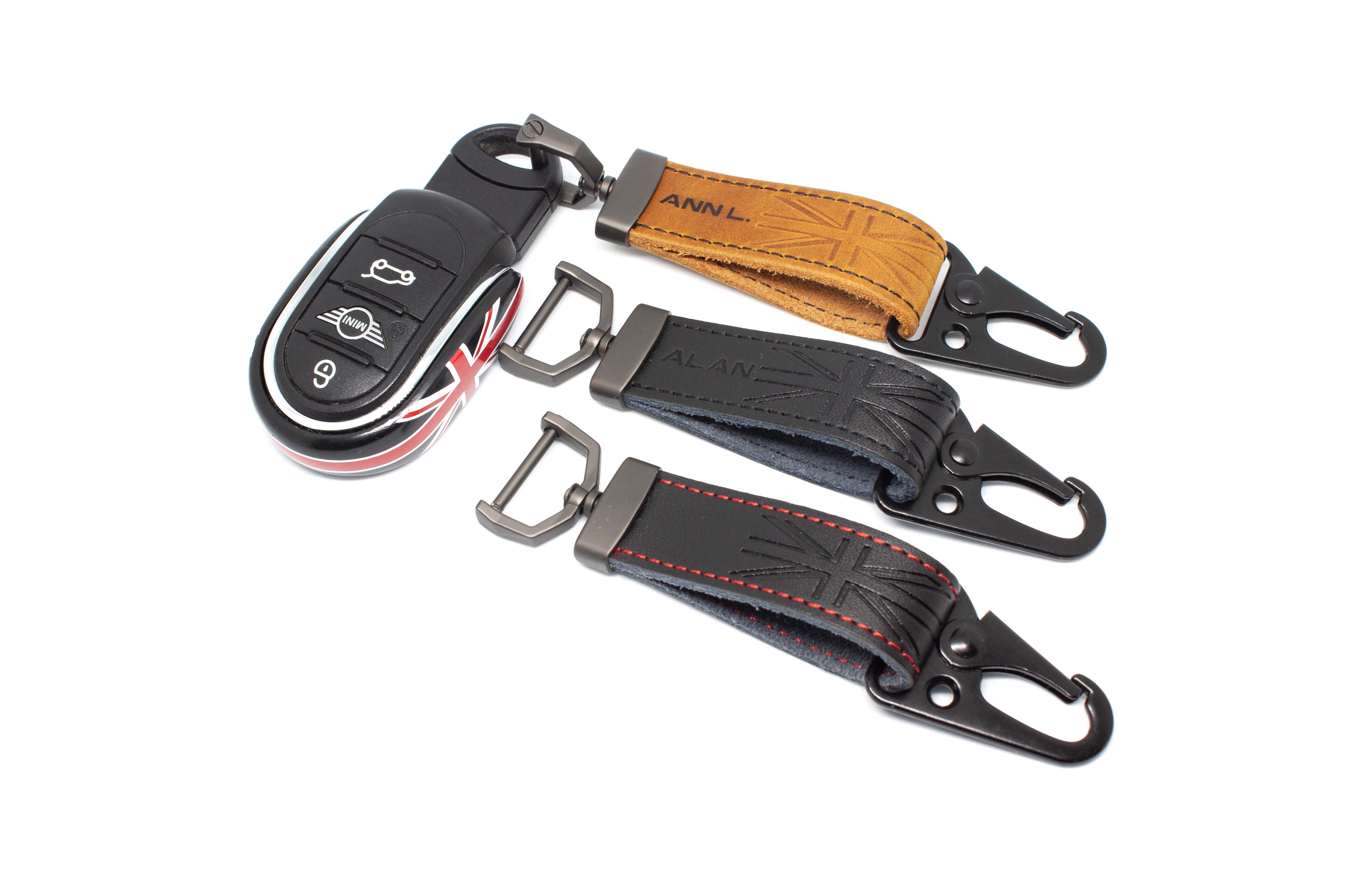 Leather Key Fob Strap with Customisation - Image 6